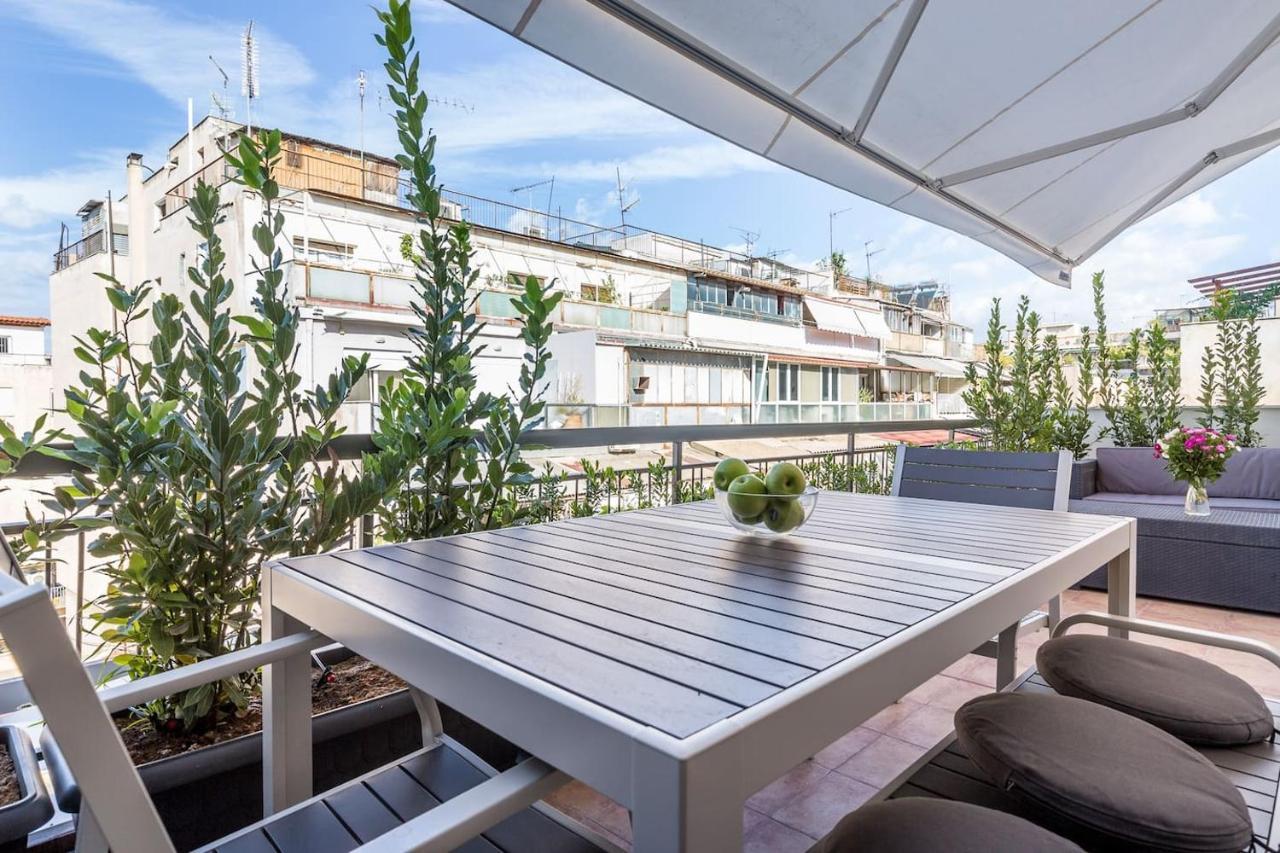 Apartament Syntagma Modern New Flat, Large Balcony With View Ateny Zewnętrze zdjęcie