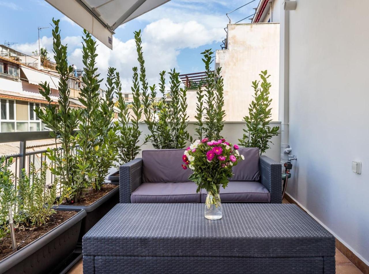 Apartament Syntagma Modern New Flat, Large Balcony With View Ateny Zewnętrze zdjęcie